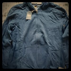 Club room 100% cotton sweater with hoodie